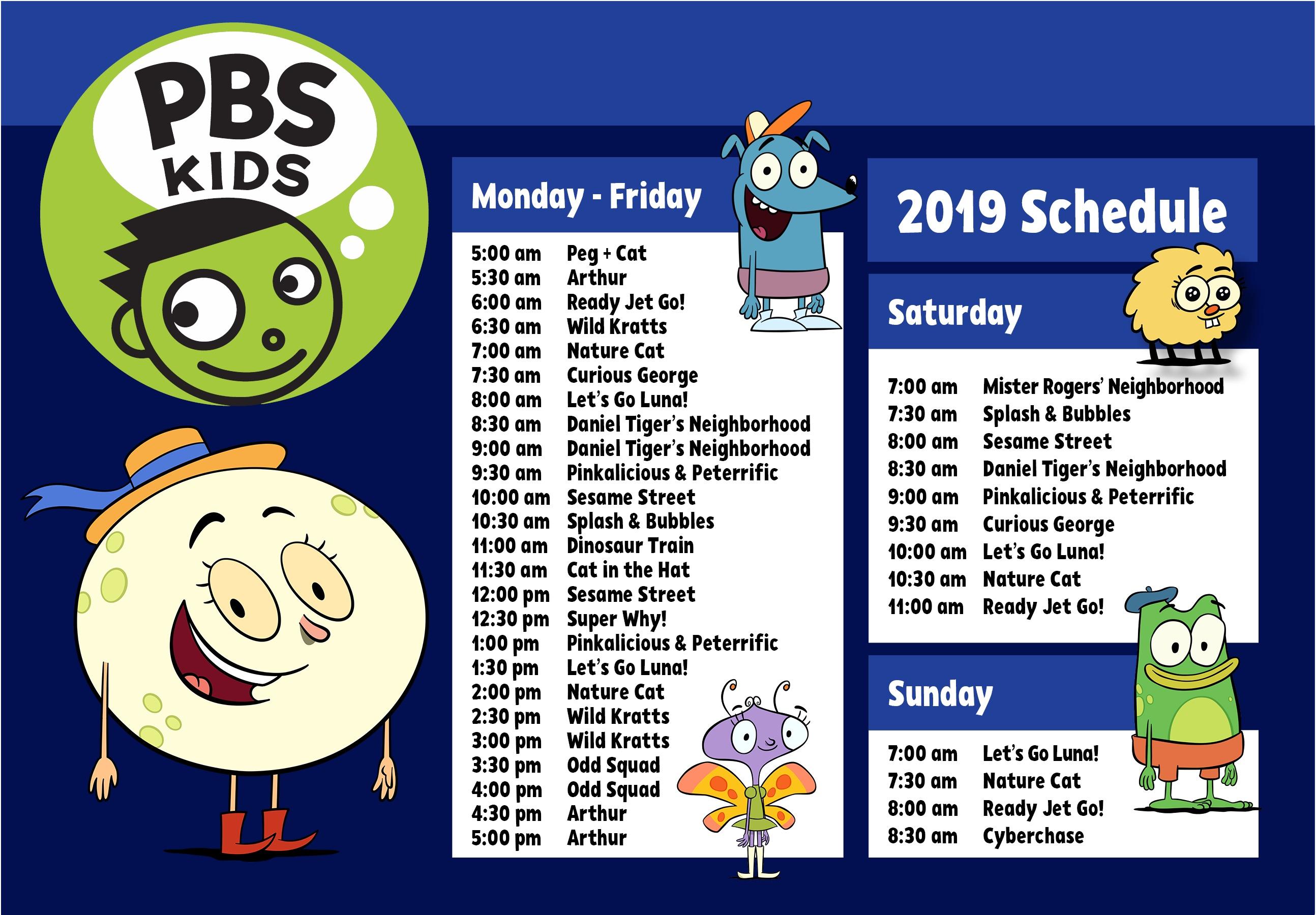 Pbs Kids Schedule | Kids Matttroy